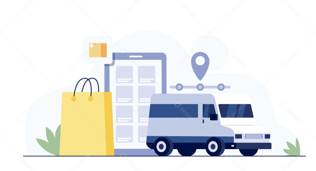 Transportadora Ilustração Vetor EPS