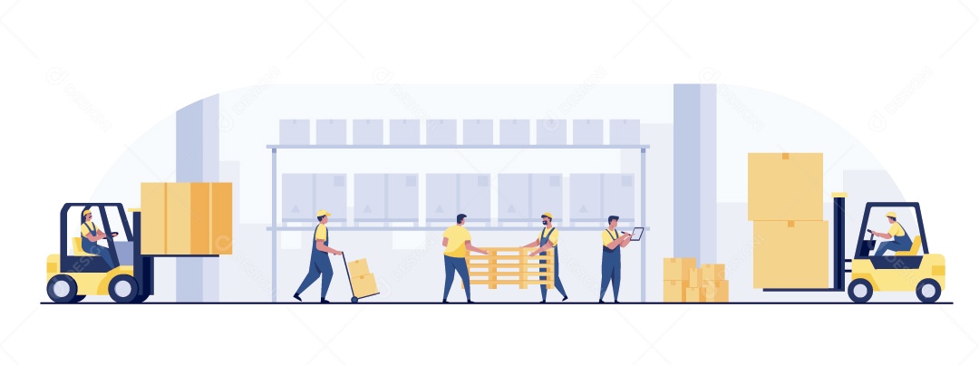 Transportadora Ilustração Vetor EPS