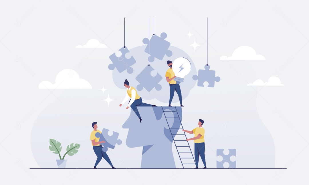 Trabalho Em Equipe Ilustração Vetor EPS