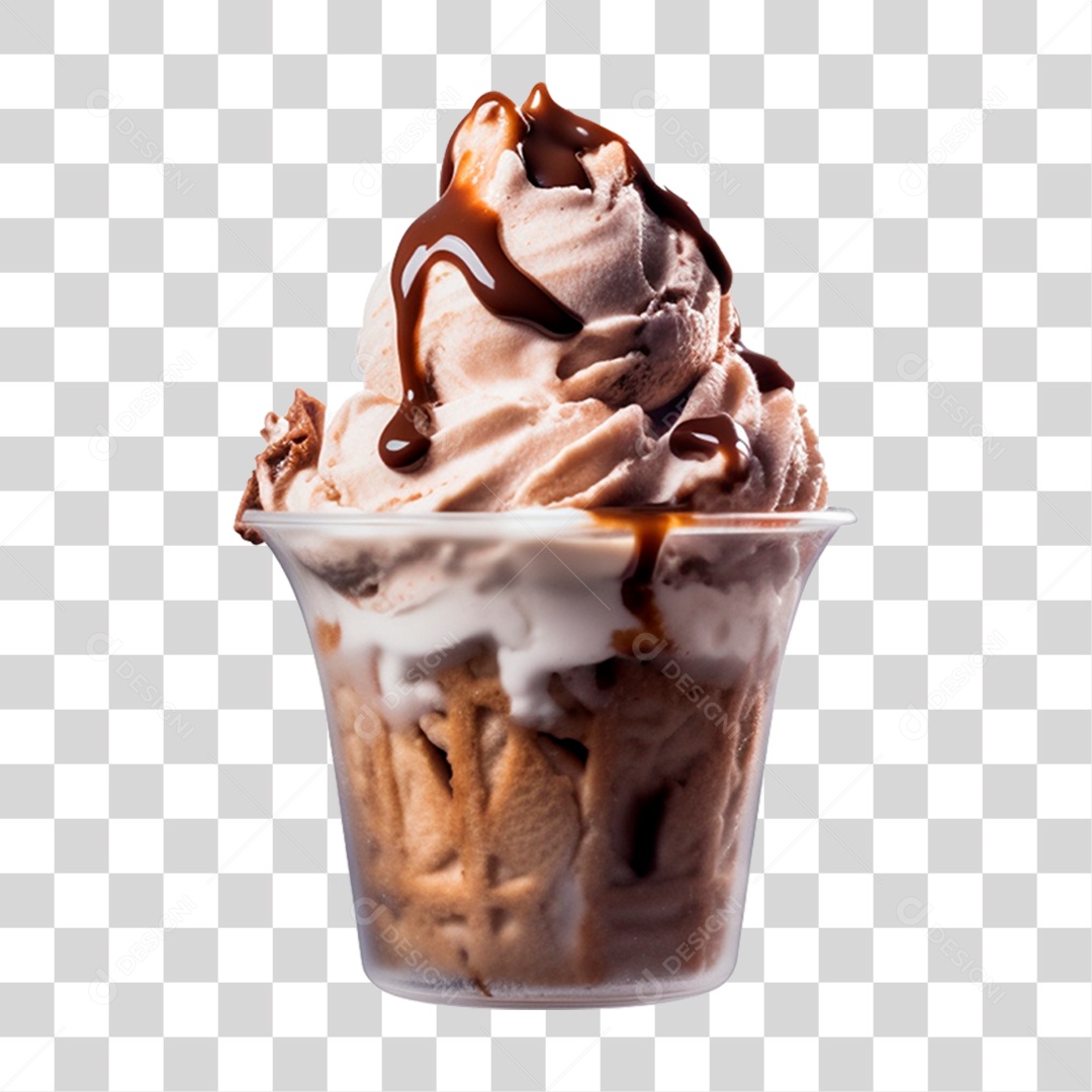 Sorvete de Copo PNG Transparente