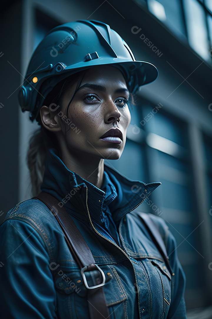 Imagem realista de mulher trabalhadora