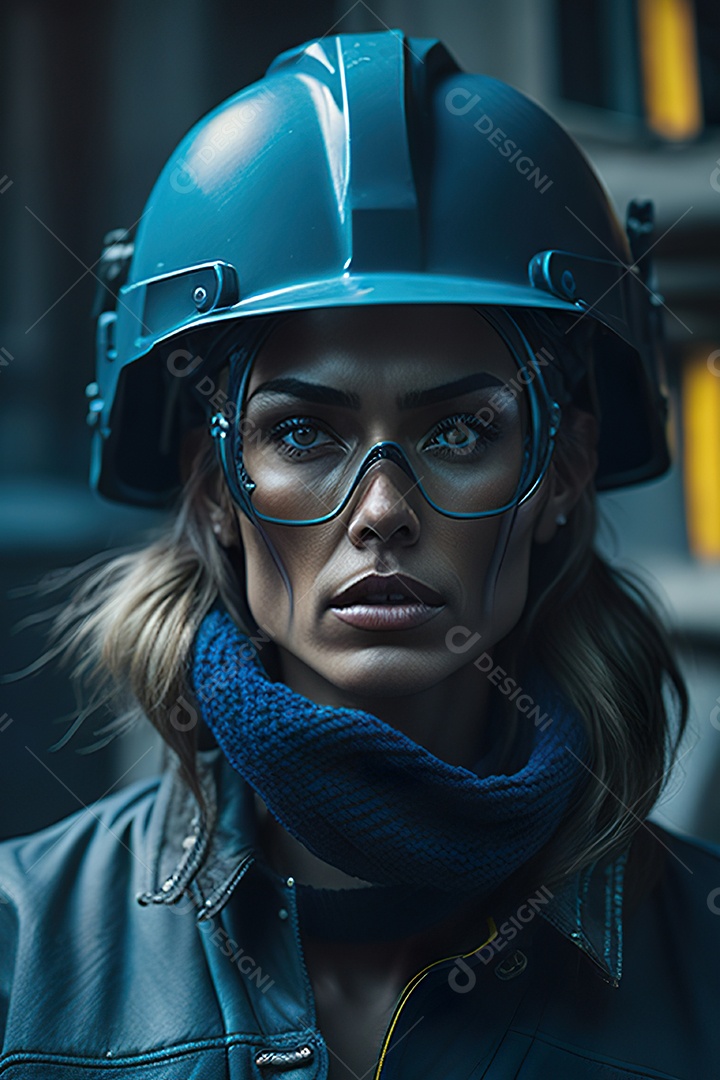 Imagem realista de mulher trabalhadora