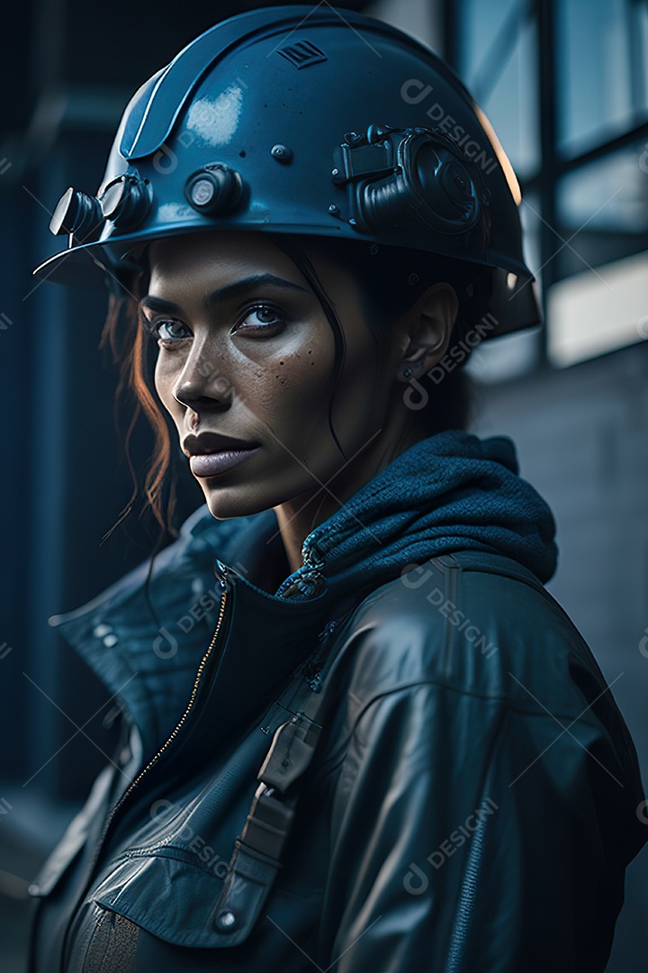 Imagem realista de mulher trabalhadora