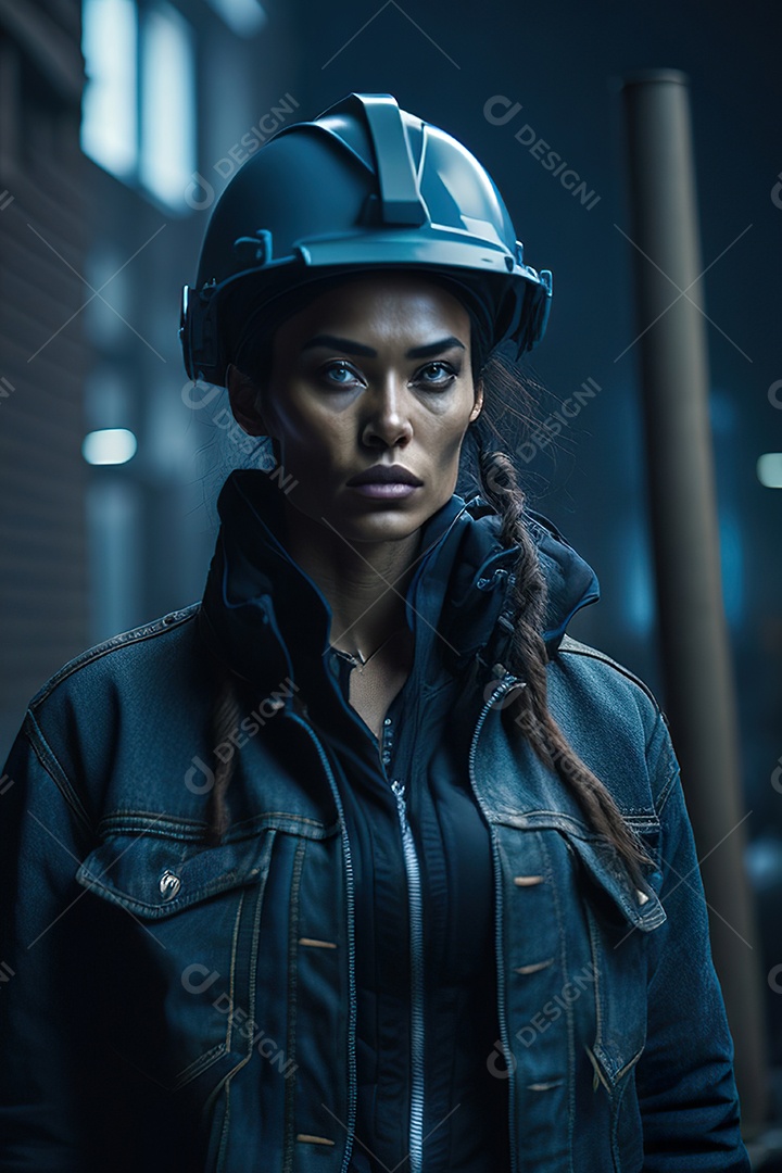 Imagem realista de mulher trabalhadora