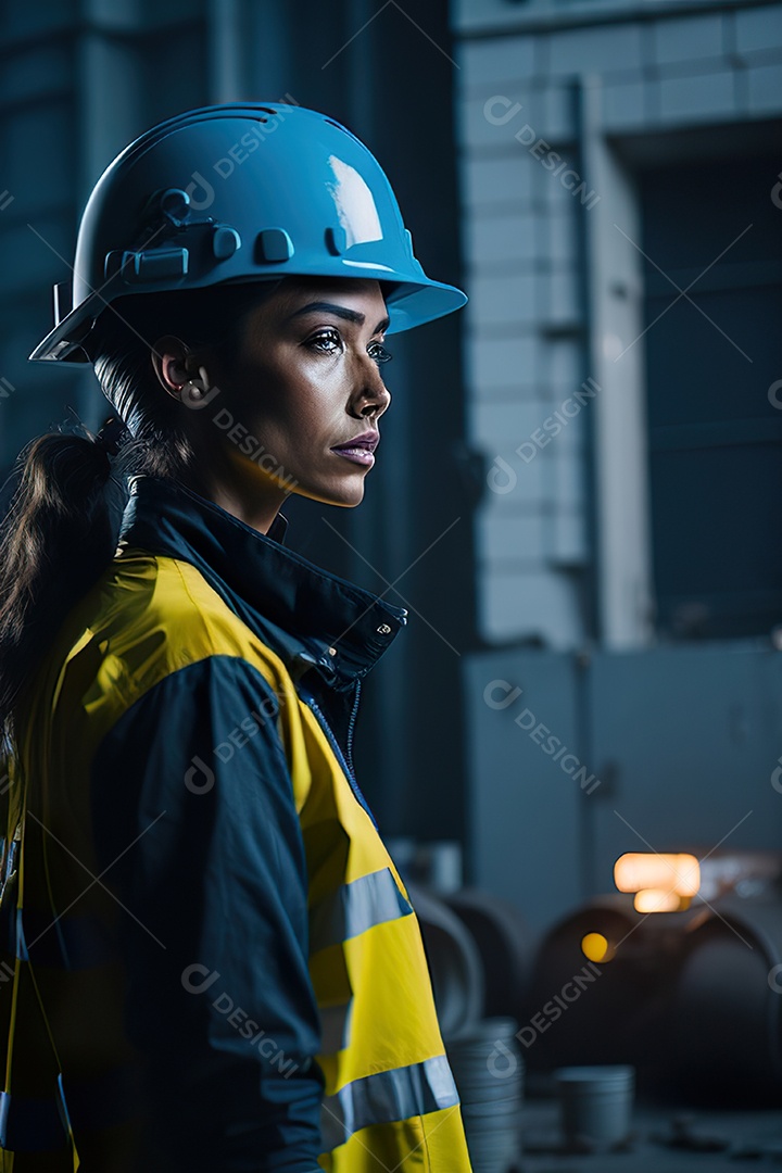 Imagem realista de mulher trabalhadora