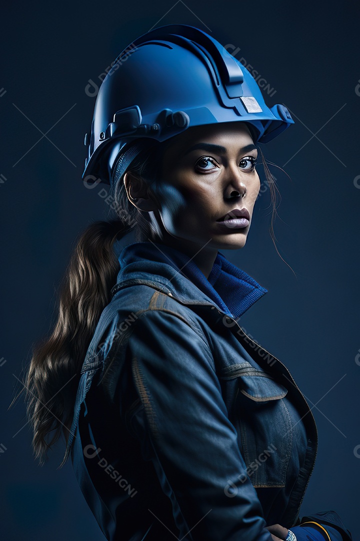 Imagem realista de mulher trabalhadora