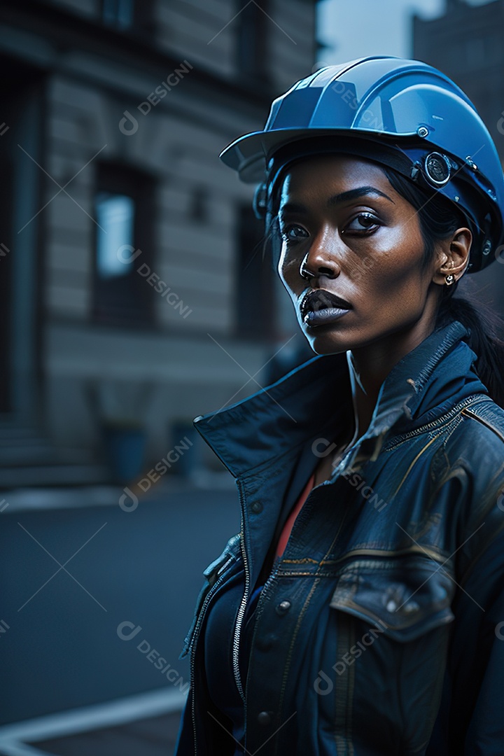 Imagem realista de mulher trabalhadora