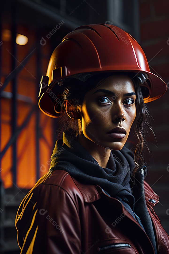 Imagem realista de mulher trabalhadora