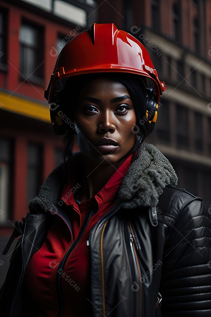 Imagem realista de mulher trabalhadora