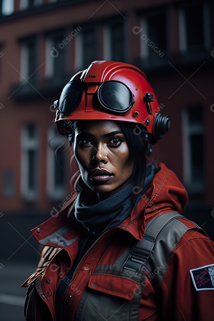 Imagem realista de mulher trabalhadora