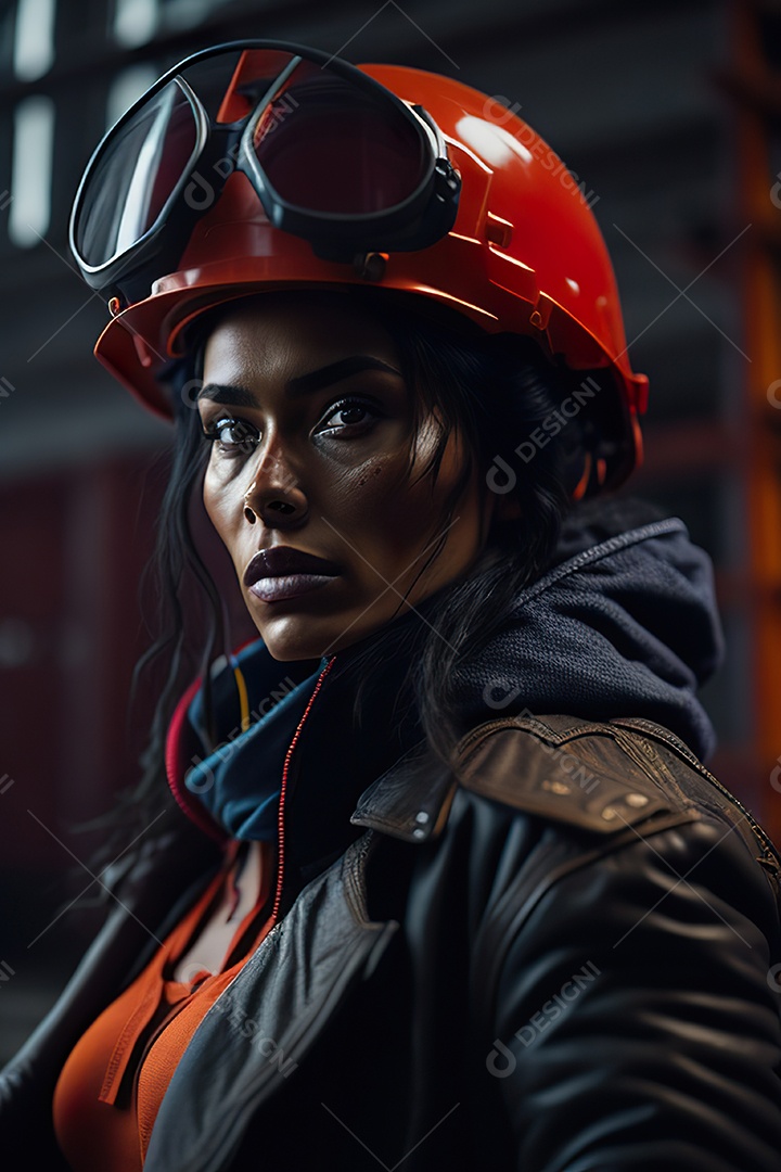 Imagem realista de mulher trabalhadora