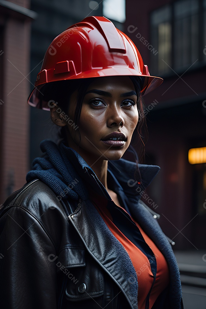 Imagem realista de mulher trabalhadora