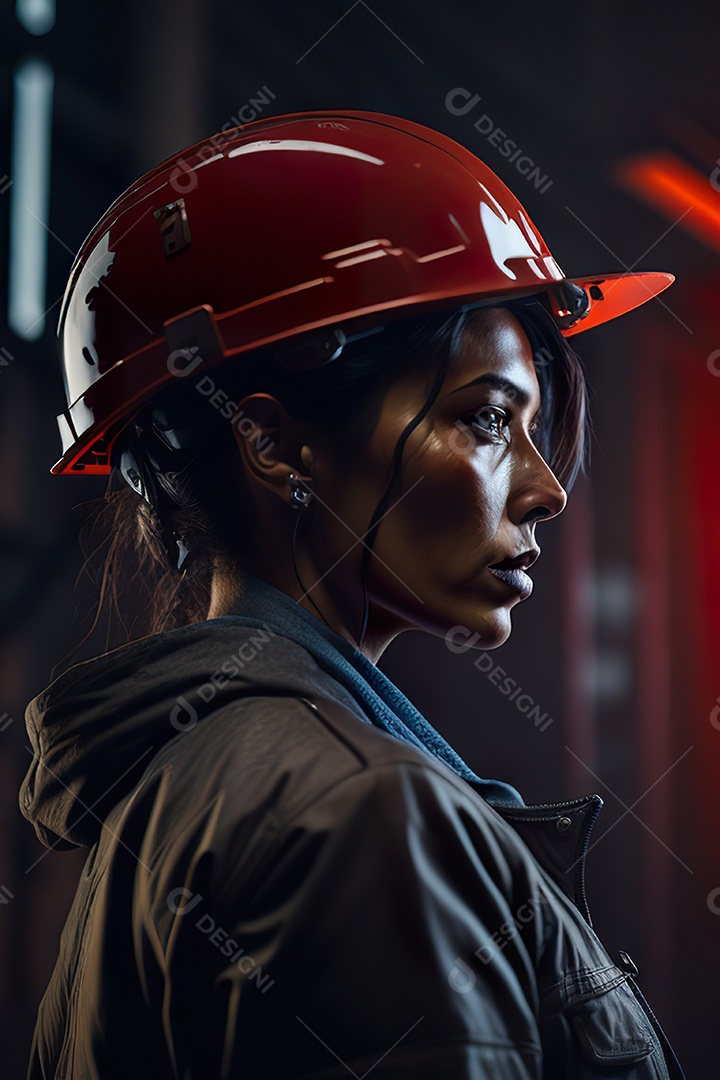 Imagem realista de mulher trabalhadora