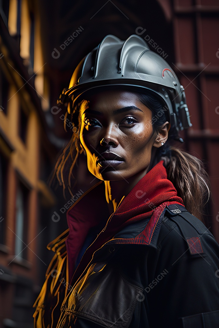 Imagem realista de mulher trabalhadora