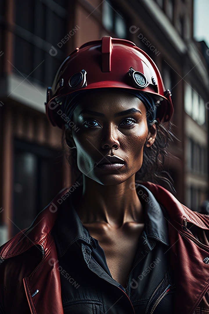 Imagem realista de mulher trabalhadora