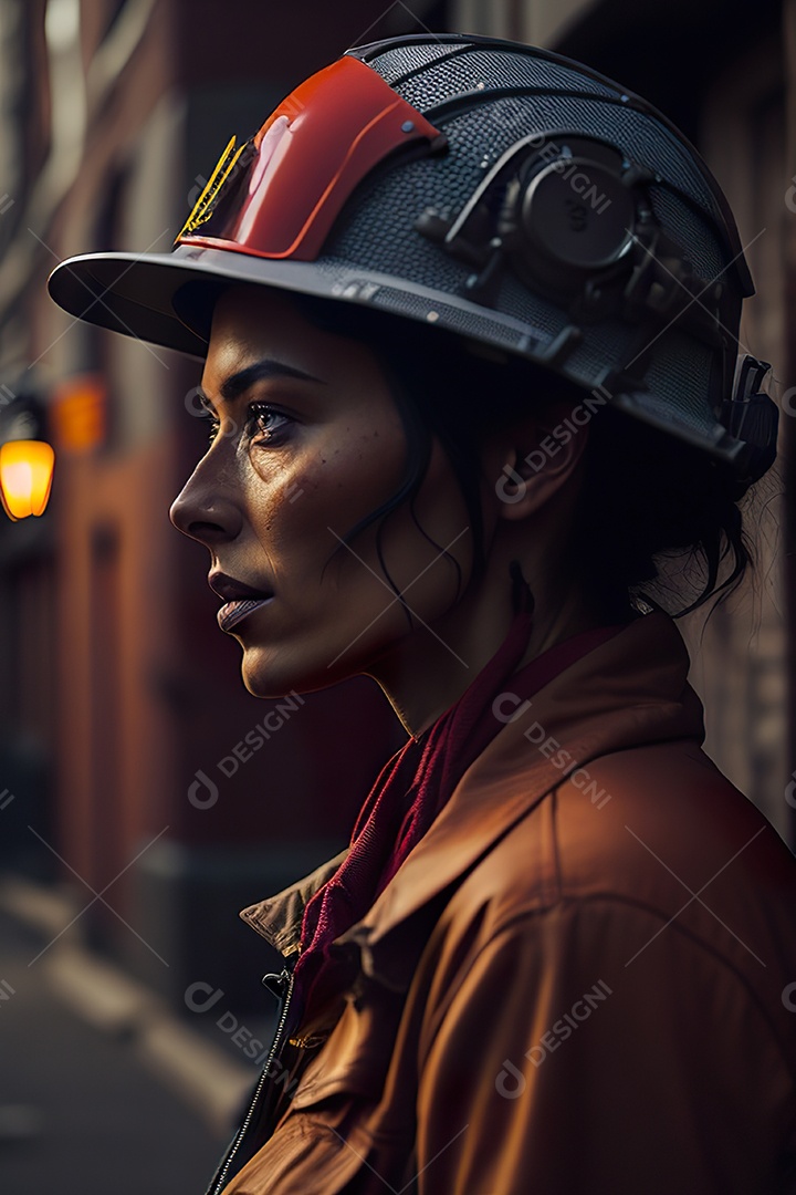 Imagem realista de mulher trabalhadora