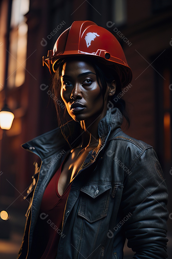 Imagem realista de mulher trabalhadora