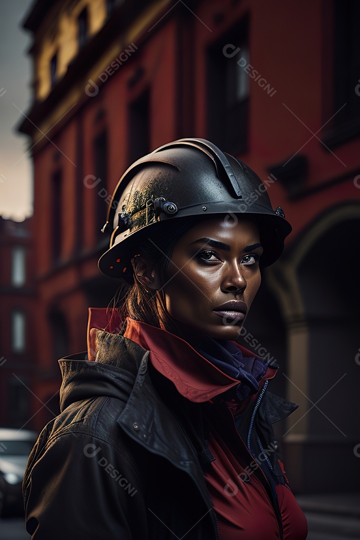 Imagem realista de mulher trabalhadora