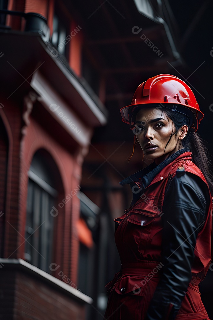 Imagem realista de mulher trabalhadora