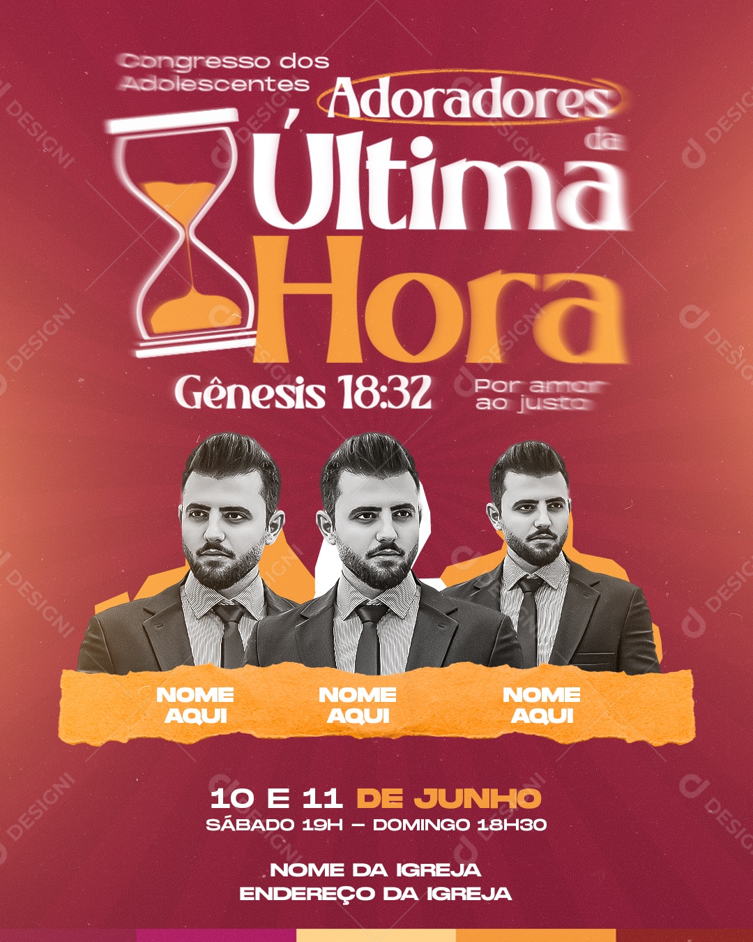 Adoradores Ultima Hora Social Media PSD Editável