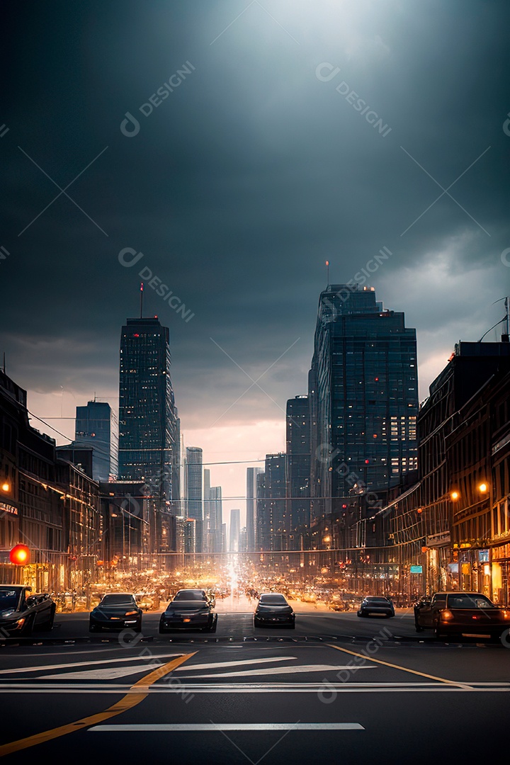 Cars on busy streets