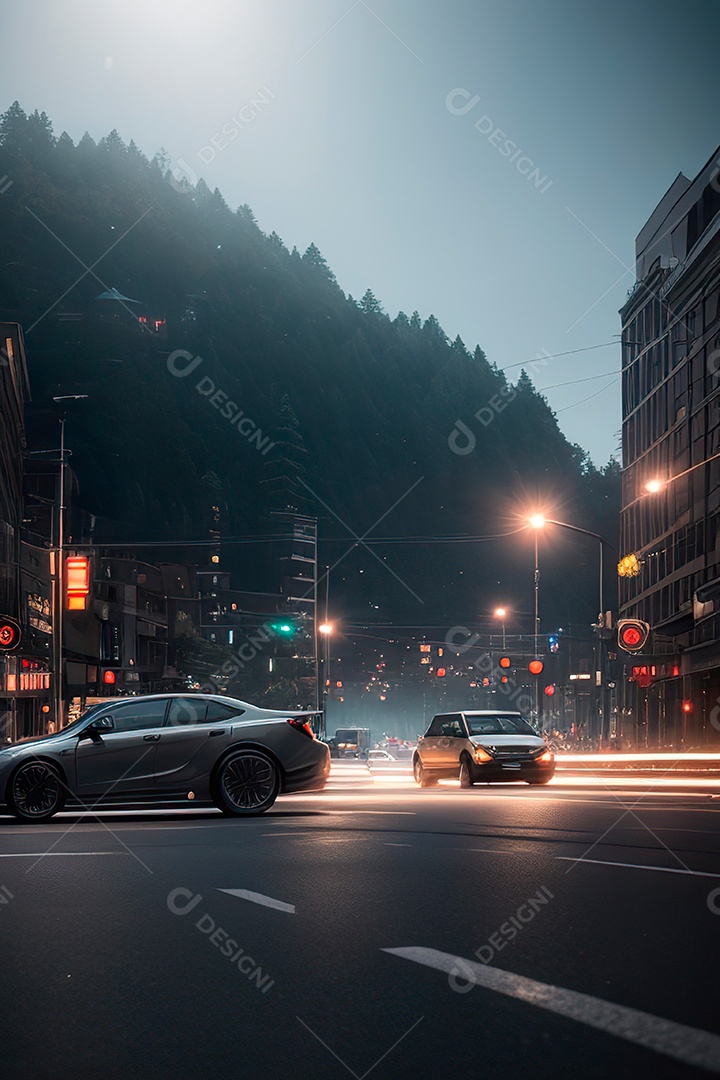 Cars on busy streets