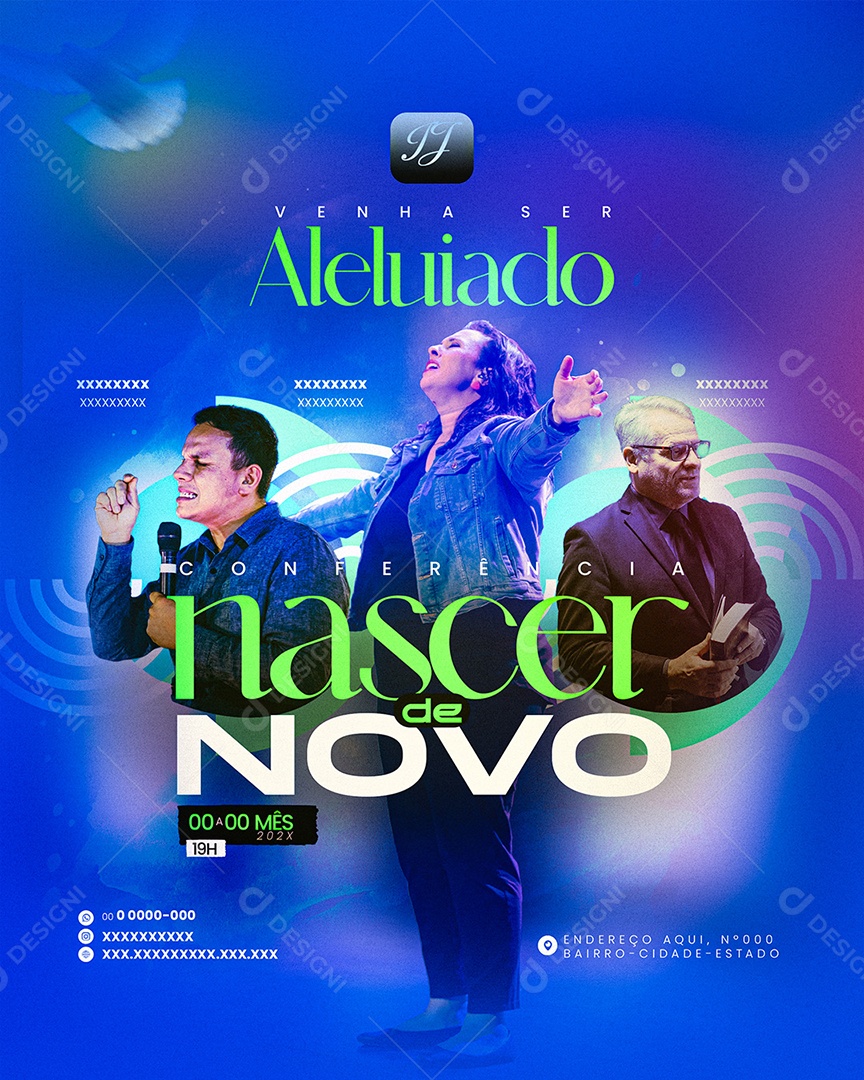 Venha ser Aleluiado Social Media PSD Editável