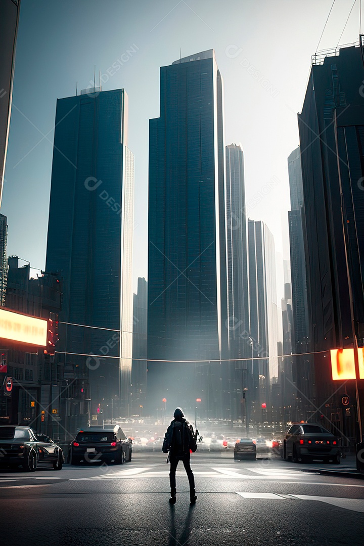 Cars on busy streets