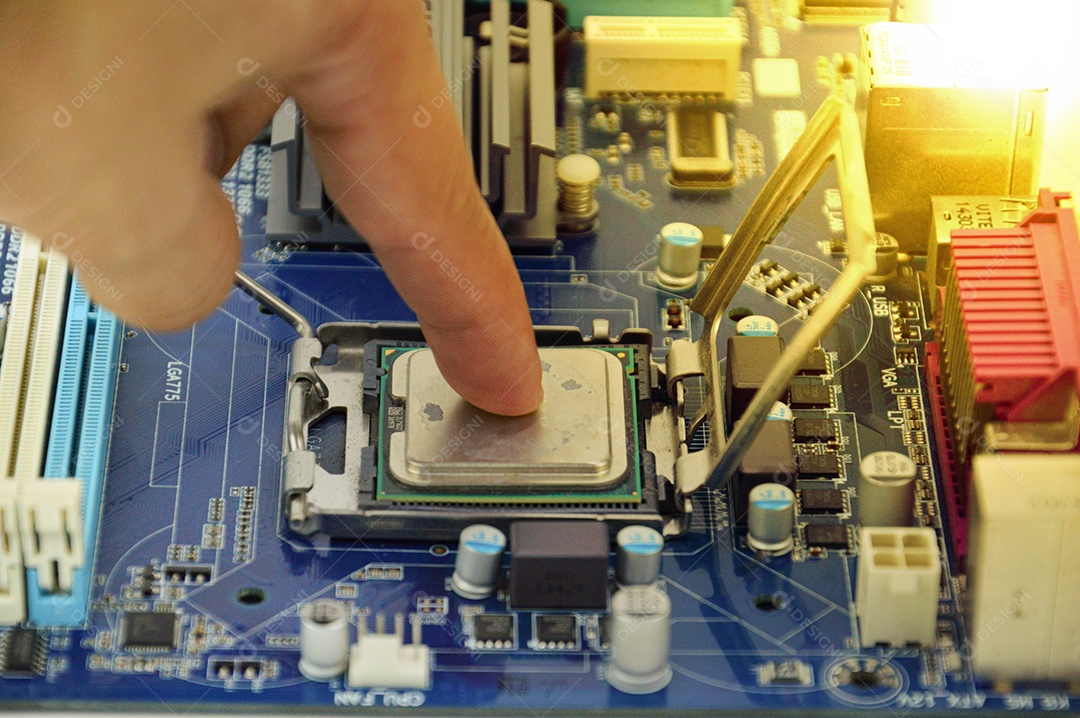 Peças do CPU do computador