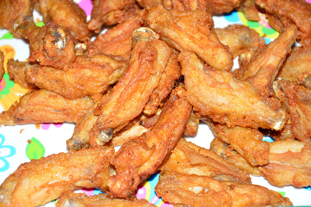 Tulipas de frango fritas