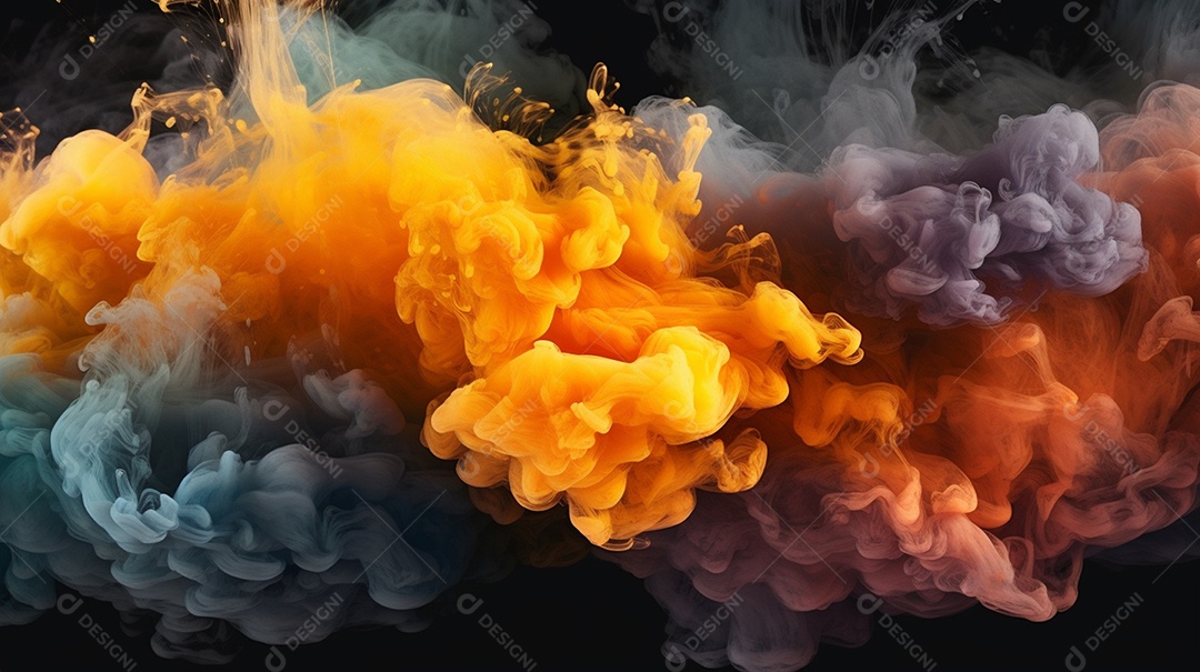 Textura fumaça colorida