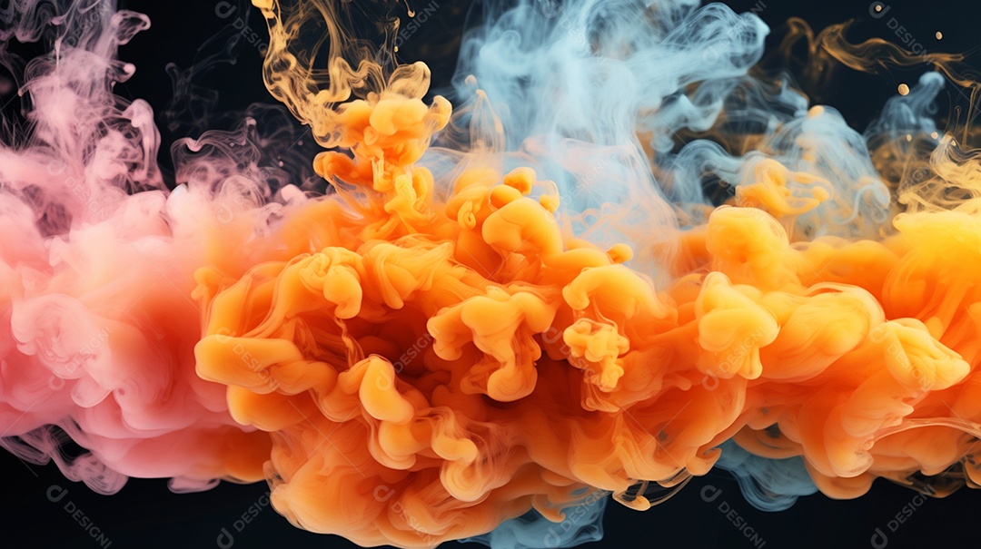 Textura fumaça colorida