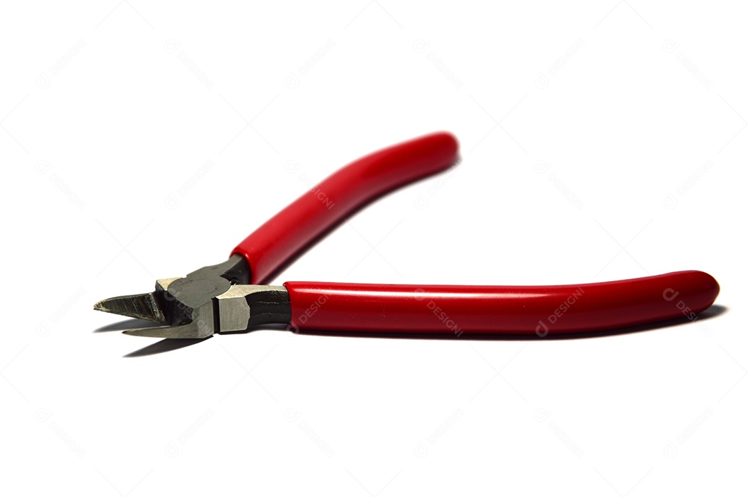 Alicate de corte com cabo vermelho