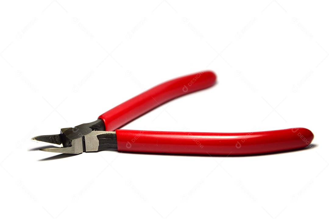 Alicate de corte com cabo vermelho