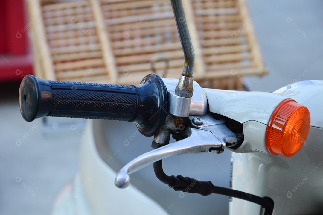 Guidom de uma motocicleta