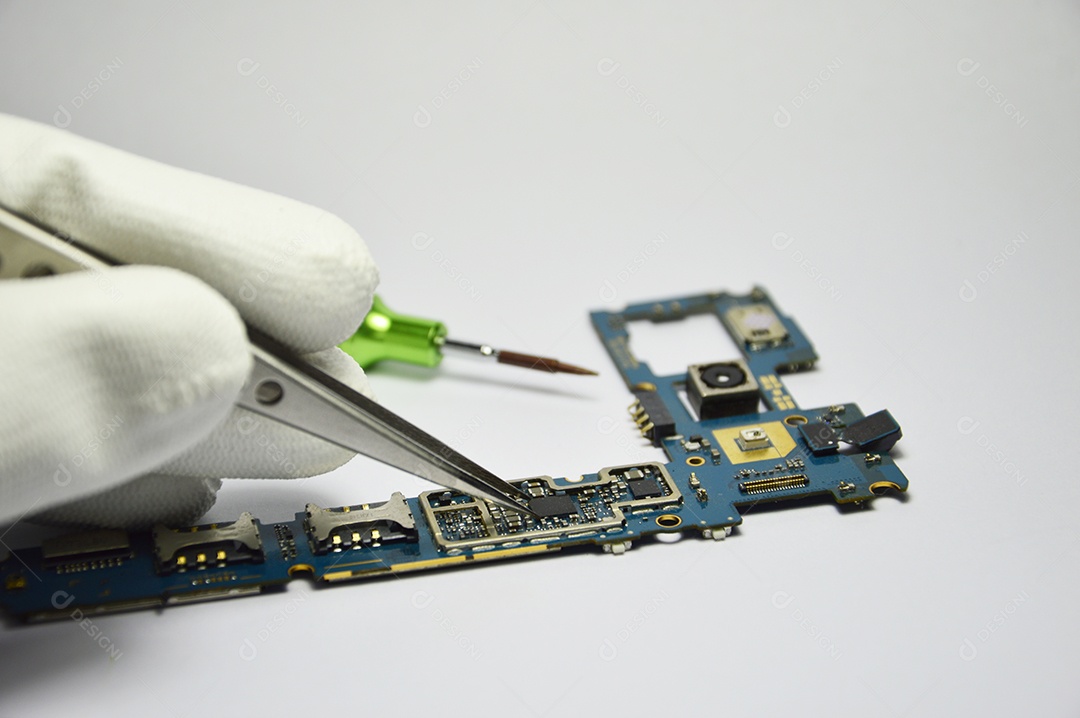 Equipamentos para concerto de celular