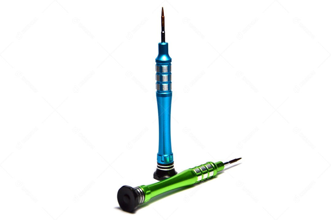 Chave pentalobe ferramentas em fundo branco