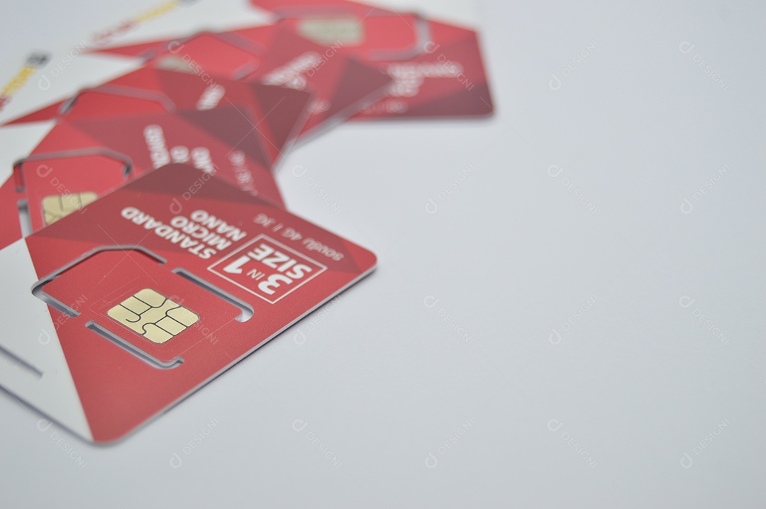 Cartão com chip para celular