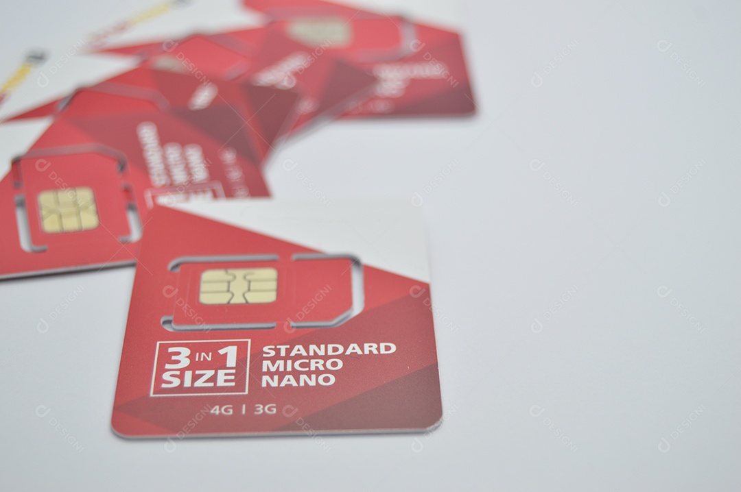 Cartão com chip para celular