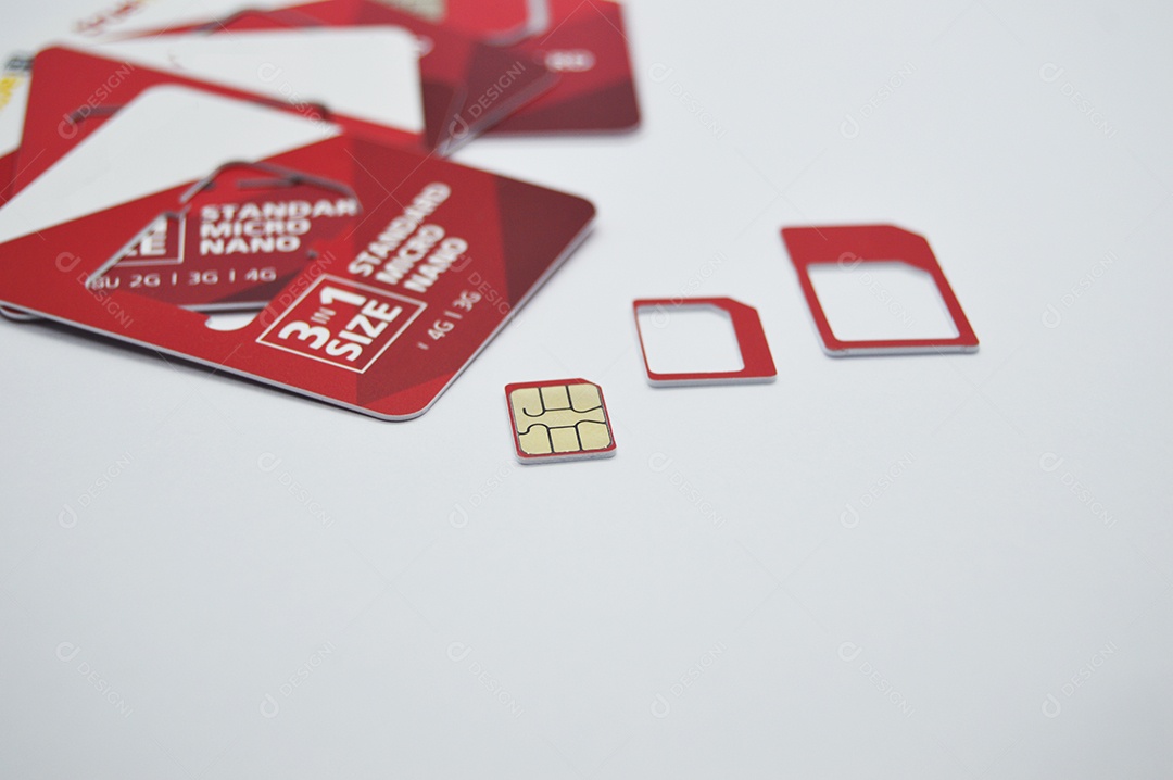 Cartão com chip para celular