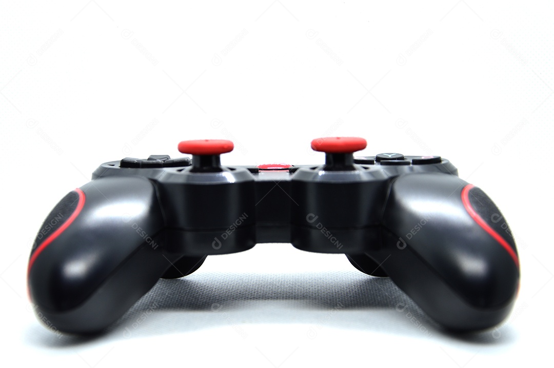 Controle de Playstation em fundo branco