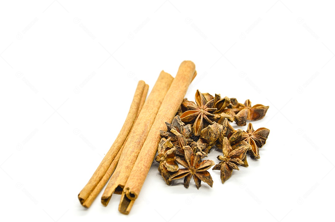 Especiarias asiáticas anis estrelado