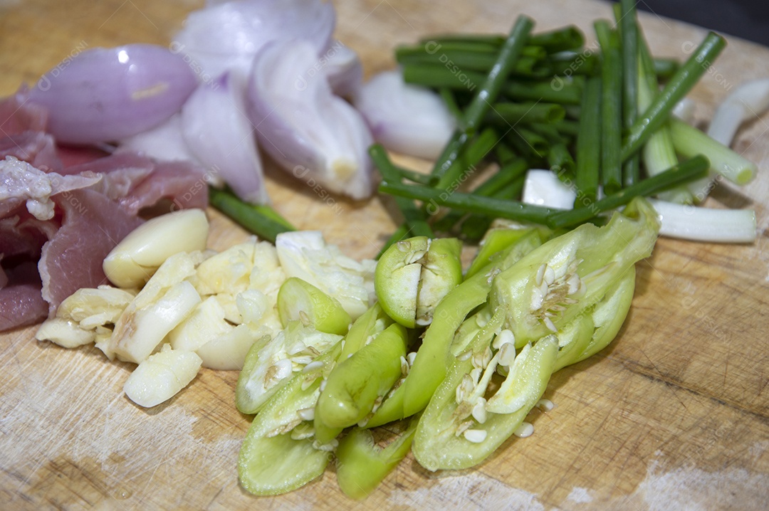 Temperos triturados para cozinhar