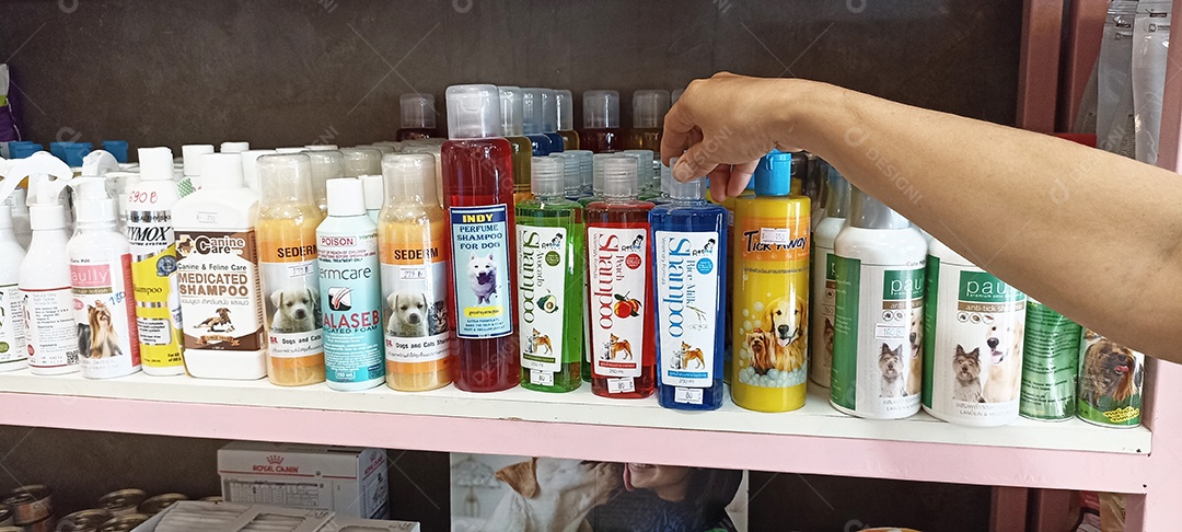 Chonburi, Tailândia Pet shop e pet food são muito populares entre os amantes dos animais.