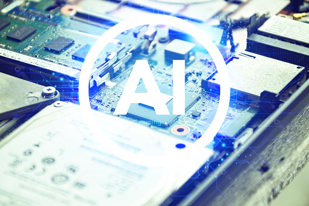 A imagem transmite a era da IA ​​para trabalhar para as pessoas.