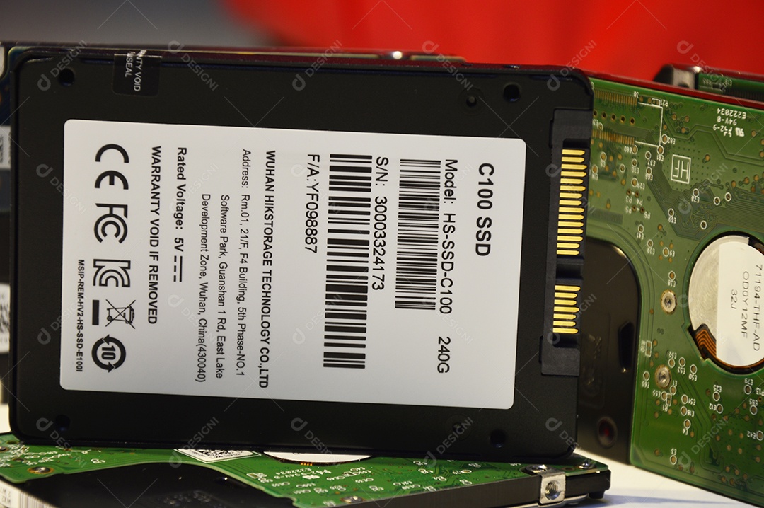 Chonburi, Tailândia SSD é um disco rígido de uso mais popular. disco rígido antigo