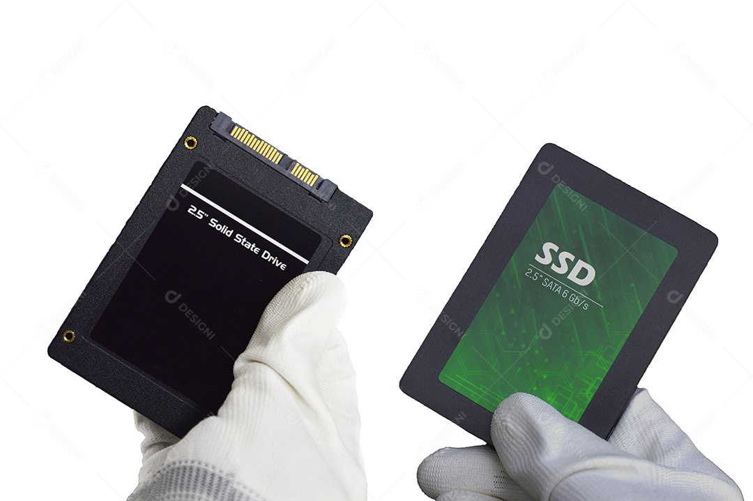 Os discos rígidos SSD são amplamente utilizados para trabalhos em alta velocidade. (O caminho de corte está incluído nesta imagem.)