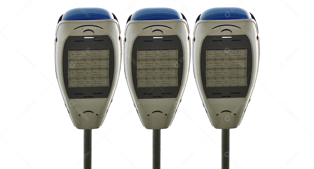 Lâmpada movida a energia solar (com traçado de recorte)