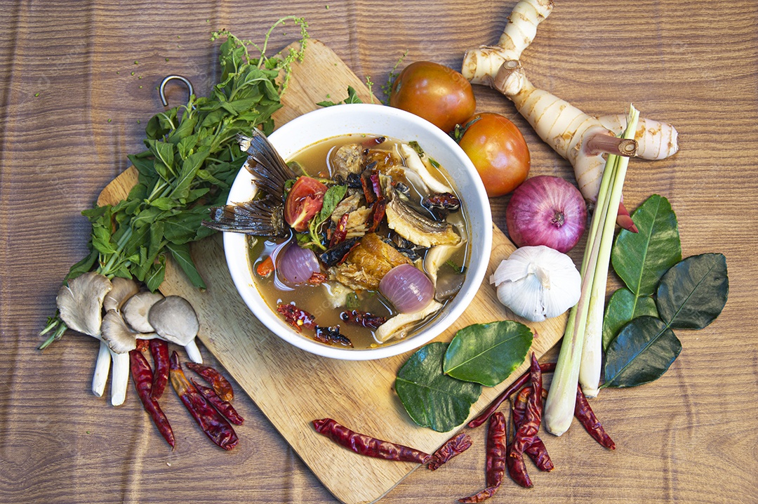 Peixe boneca comida tailandesa de rua