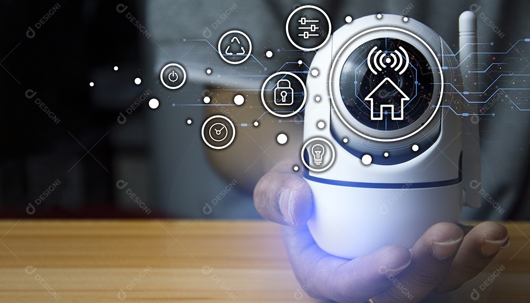 A câmera de segurança sem fio IP wifi suporta tecnologia de instalação